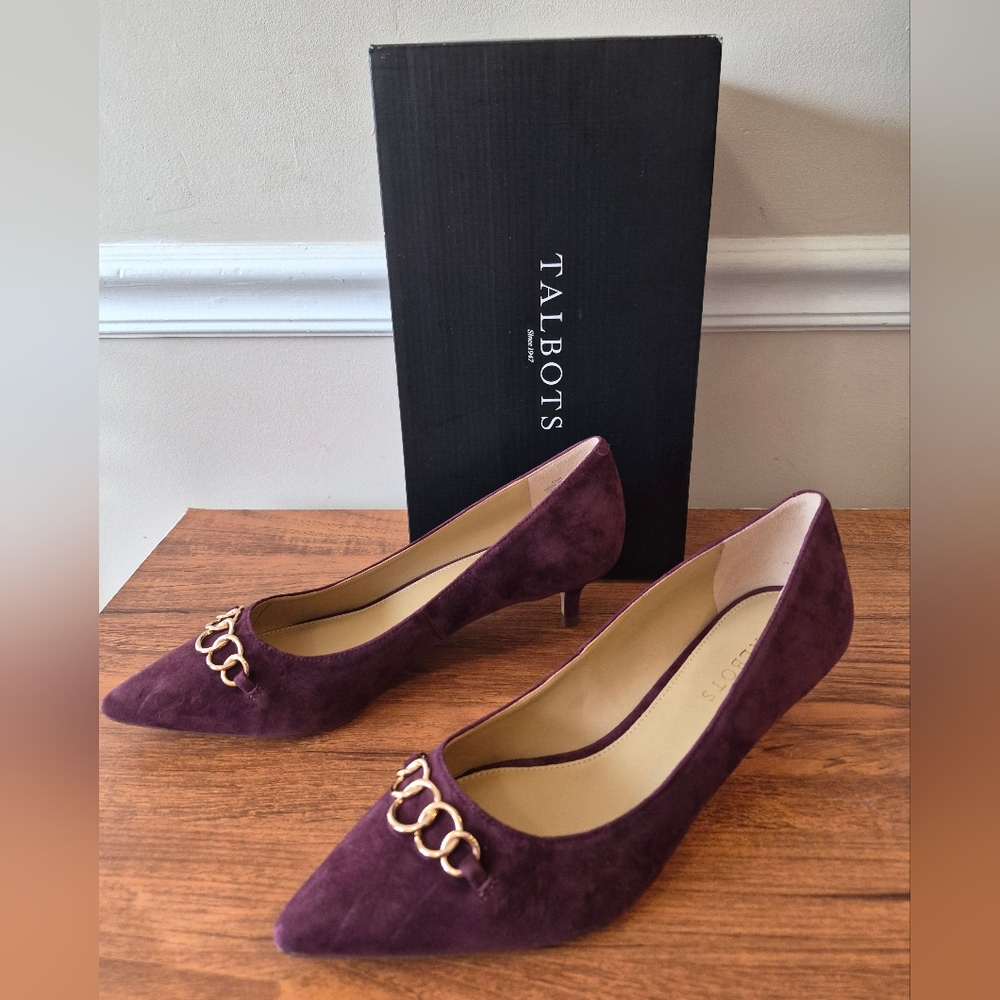 Talbots Sylvie 2 inch kitten heel shoes 9.5